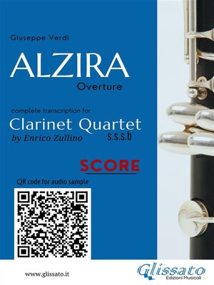 cover image of Clarinet Quartet Score of "Alzira"